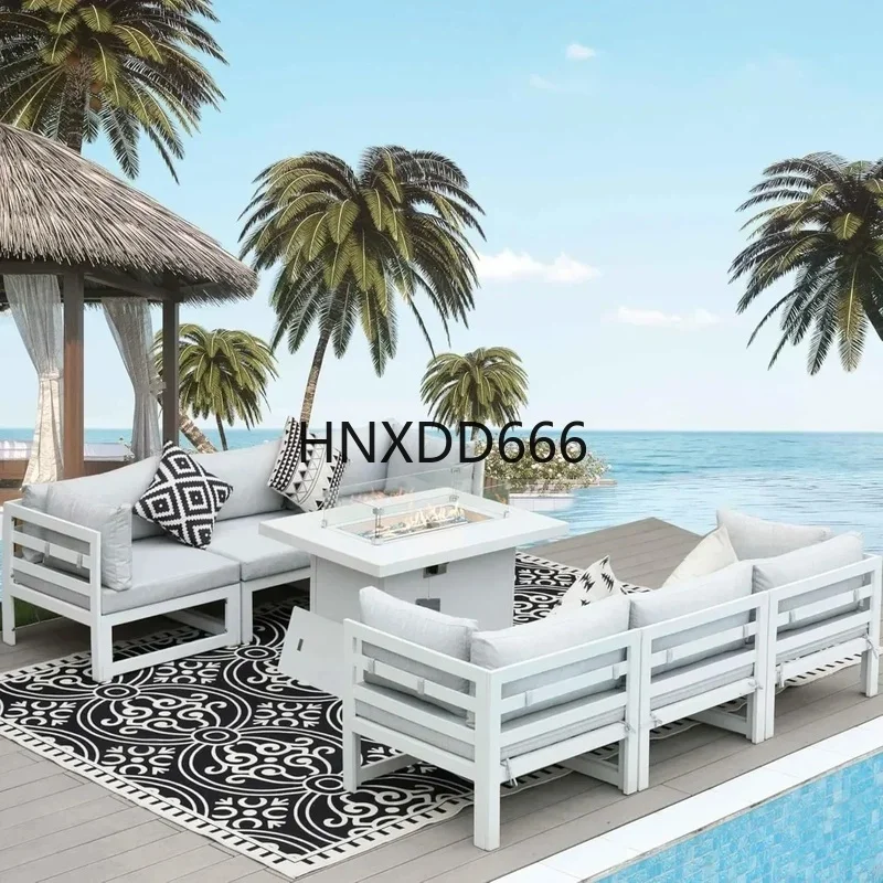 Outdoor Furniture With Fire Pit Table - Conjunto de conversación para patio exterior