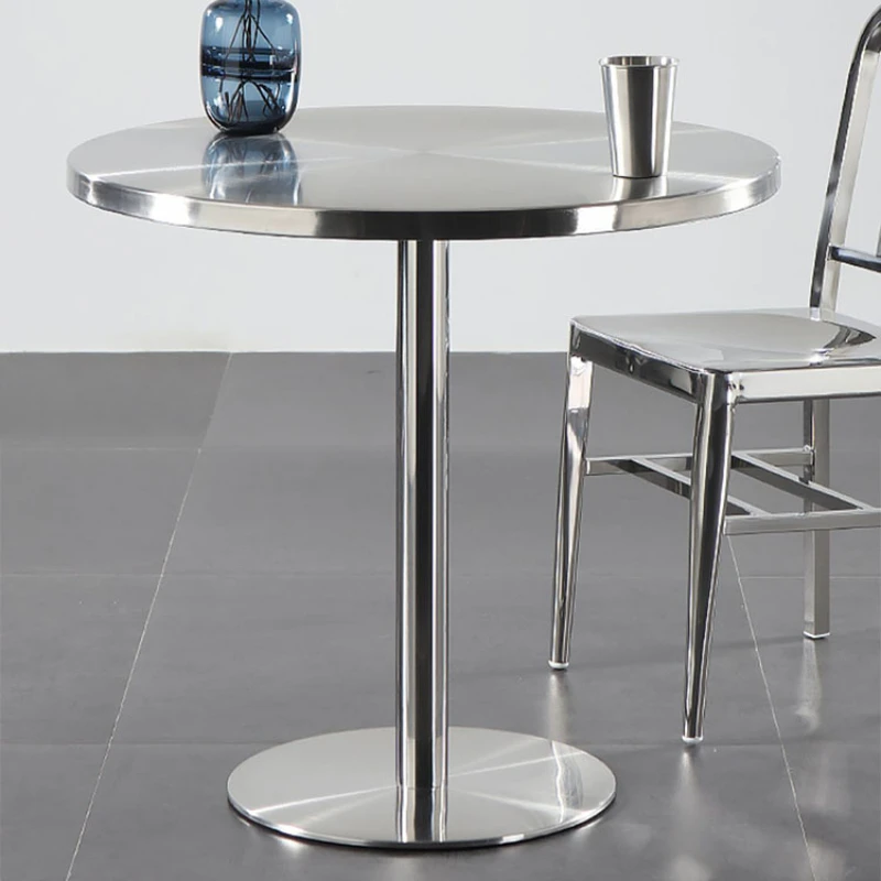 Outdoor Furniture For Cafe - Mesa de comedor de acero inoxidable