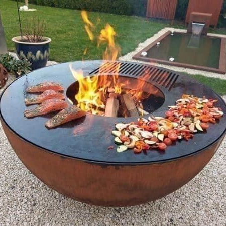 Fire Pit Bowl - Gran Parrilla de Carbón de Acero