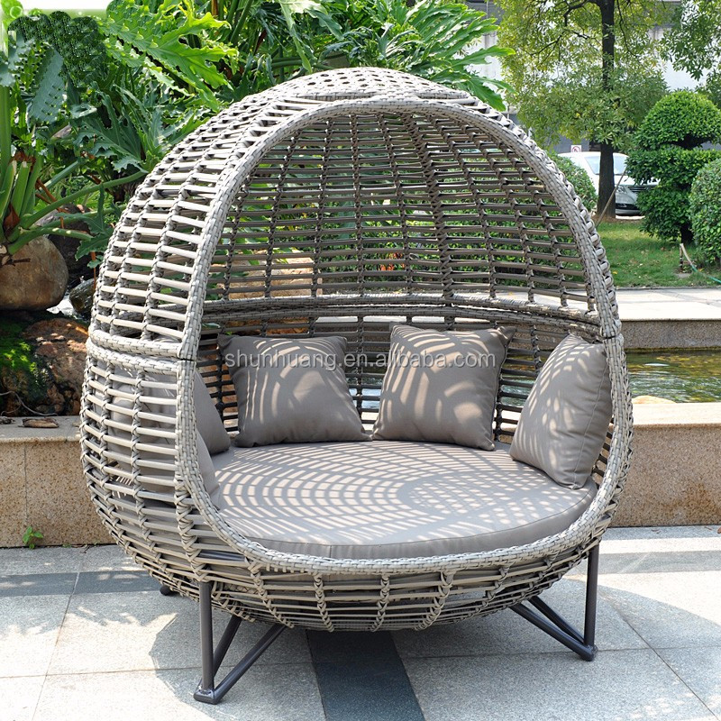 Outdoor Daybed Sofa - Tumbona nórdica para patio, sofá de