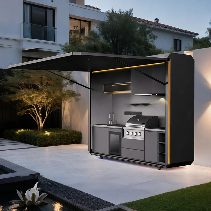 Outdoor Furniture Kitchener - Cocina Exterior Móvil Moderna Personalizada con
