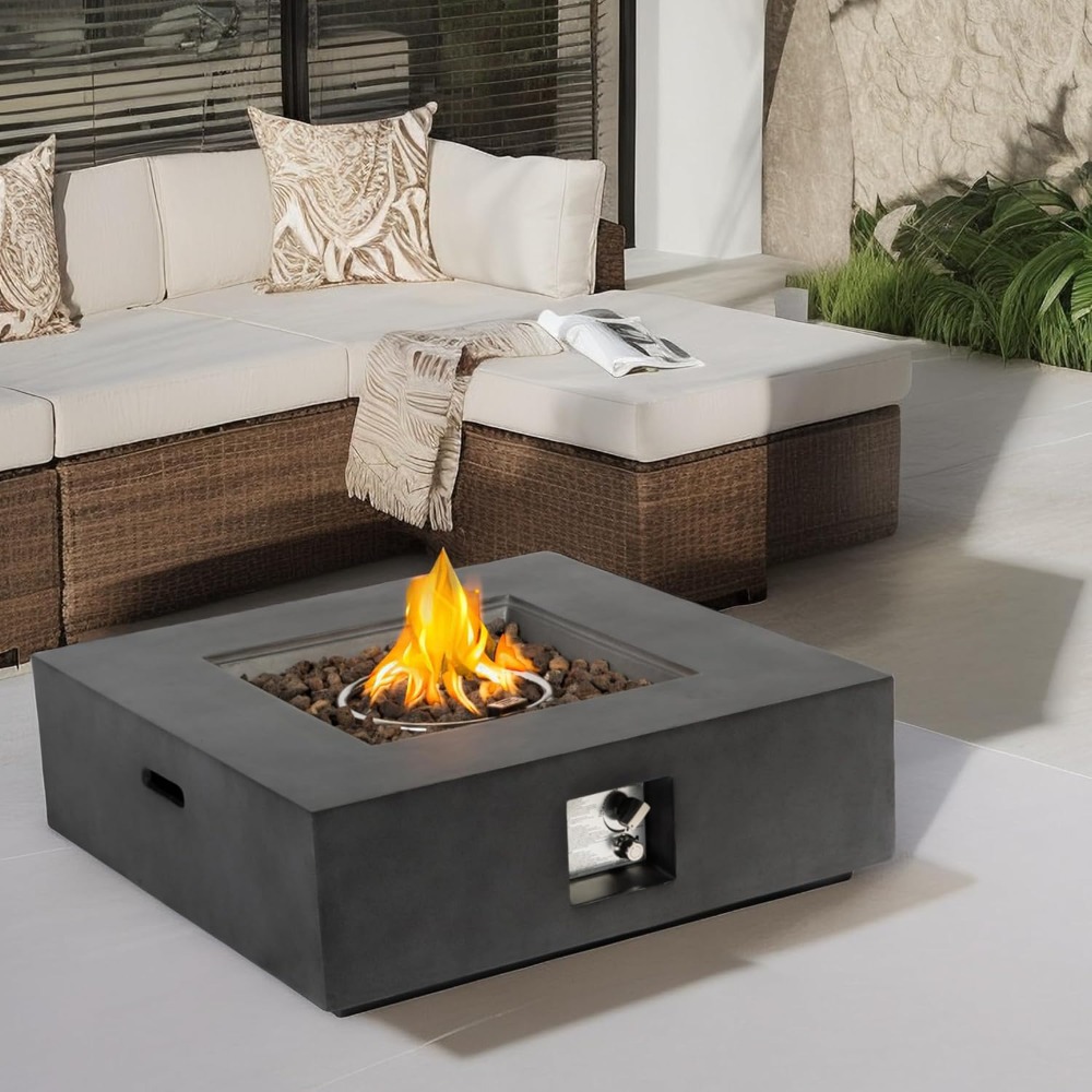 Mesa para fogones de propano p - Fire Pit Bowl reseña y precio