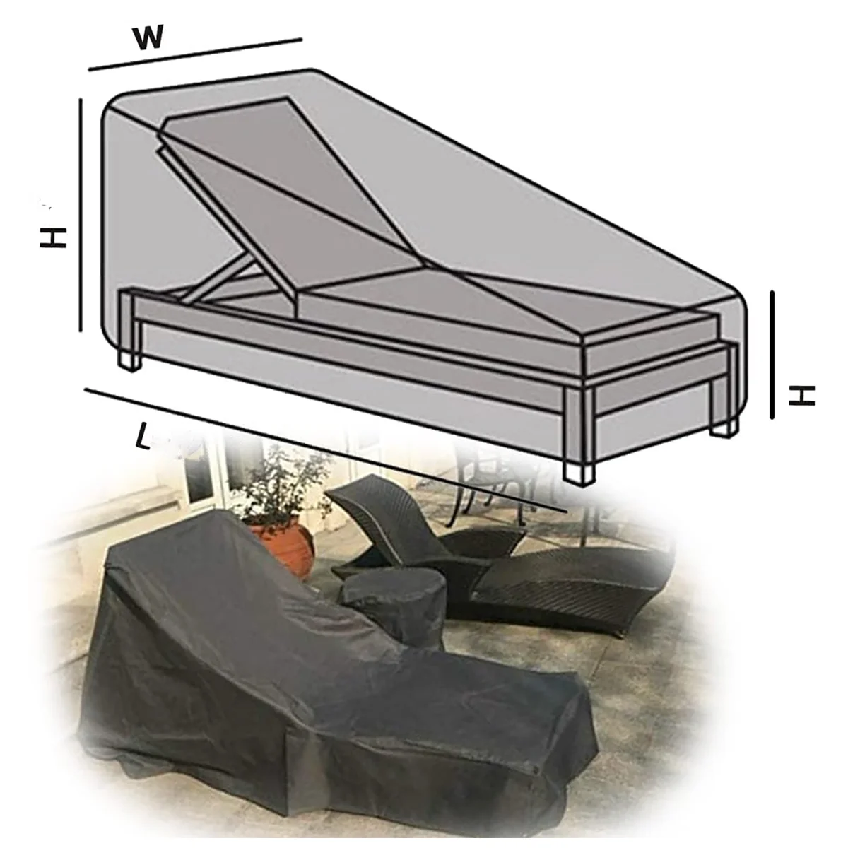 Funda para Tumbona de Tela Oxf - Outdoor Furniture For Patio reseña y precio