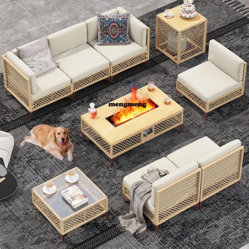 Conjunto de Muebles de Patio d - Outdoor Furniture With Fire Pit Table reseña y precio