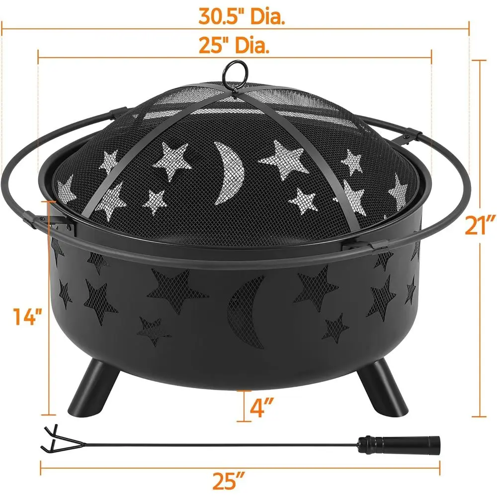 Brasero Grande para Exteriores - Fire Pit Bowl reseña y precio
