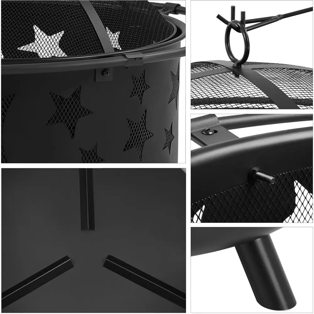 Brasero Grande para Exteriores - Fire Pit Bowl reseña y precio