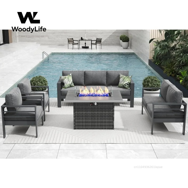 Juego de Muebles de Patio Mode - Outdoor Furniture With Fire Pit Table reseña y precio