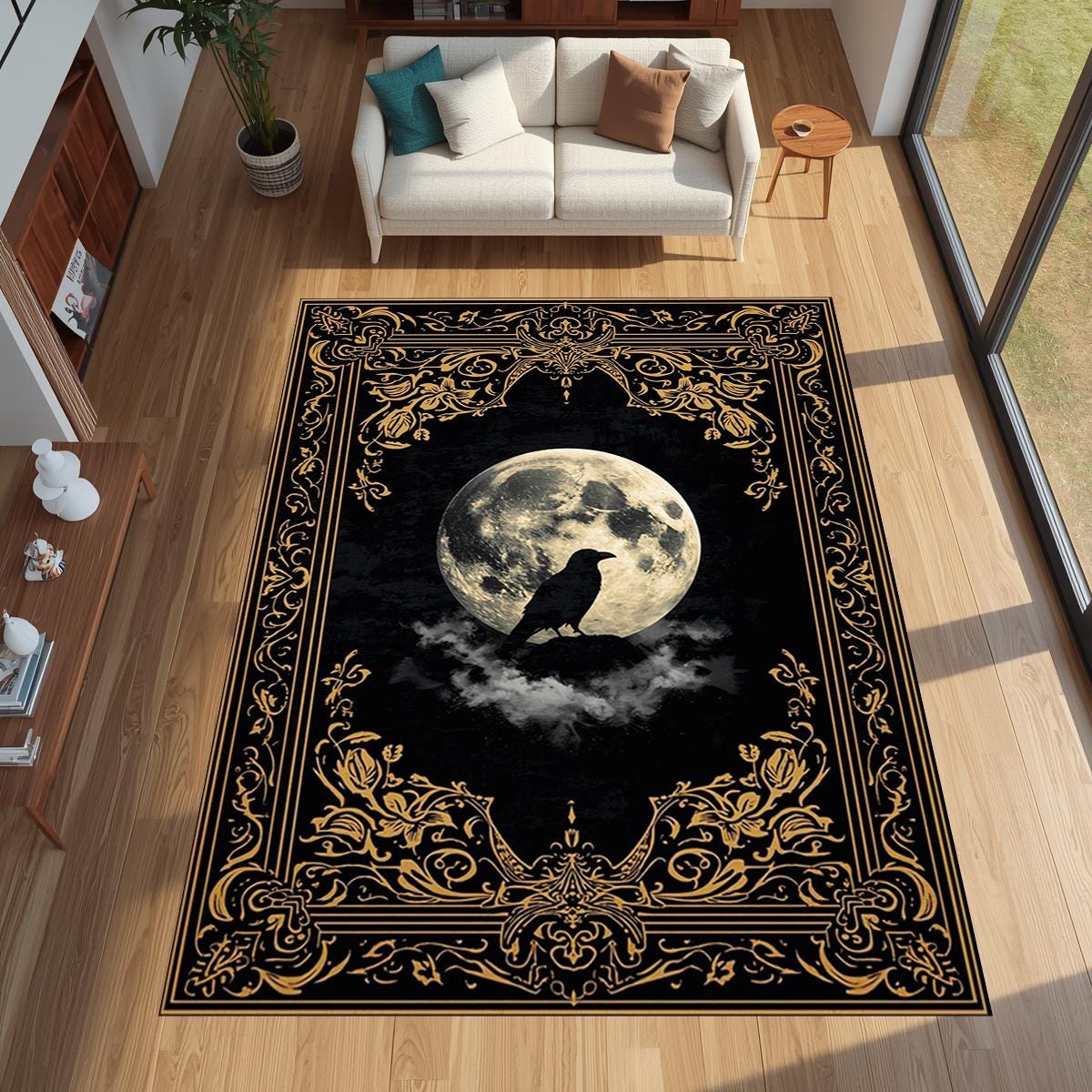 Alfombra grande con estampado  - Outdoor Furniture For Cafe reseña y precio