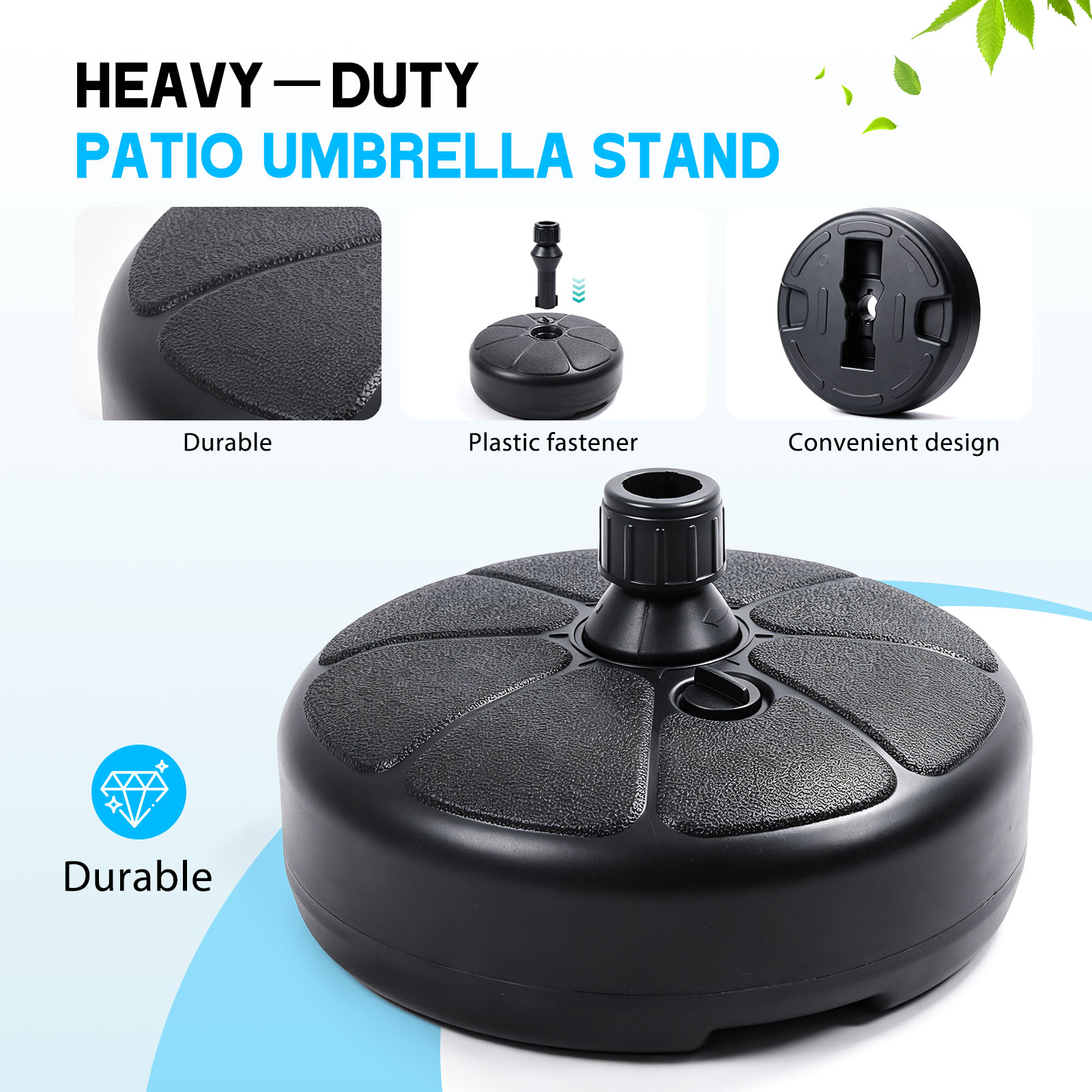 Base de sombrilla rellenable c - Outdoor Furniture With Umbrella reseña y precio