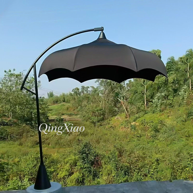 Sombrilla Cantilever Arqueada, - Outdoor Furniture For Cafe reseña y precio
