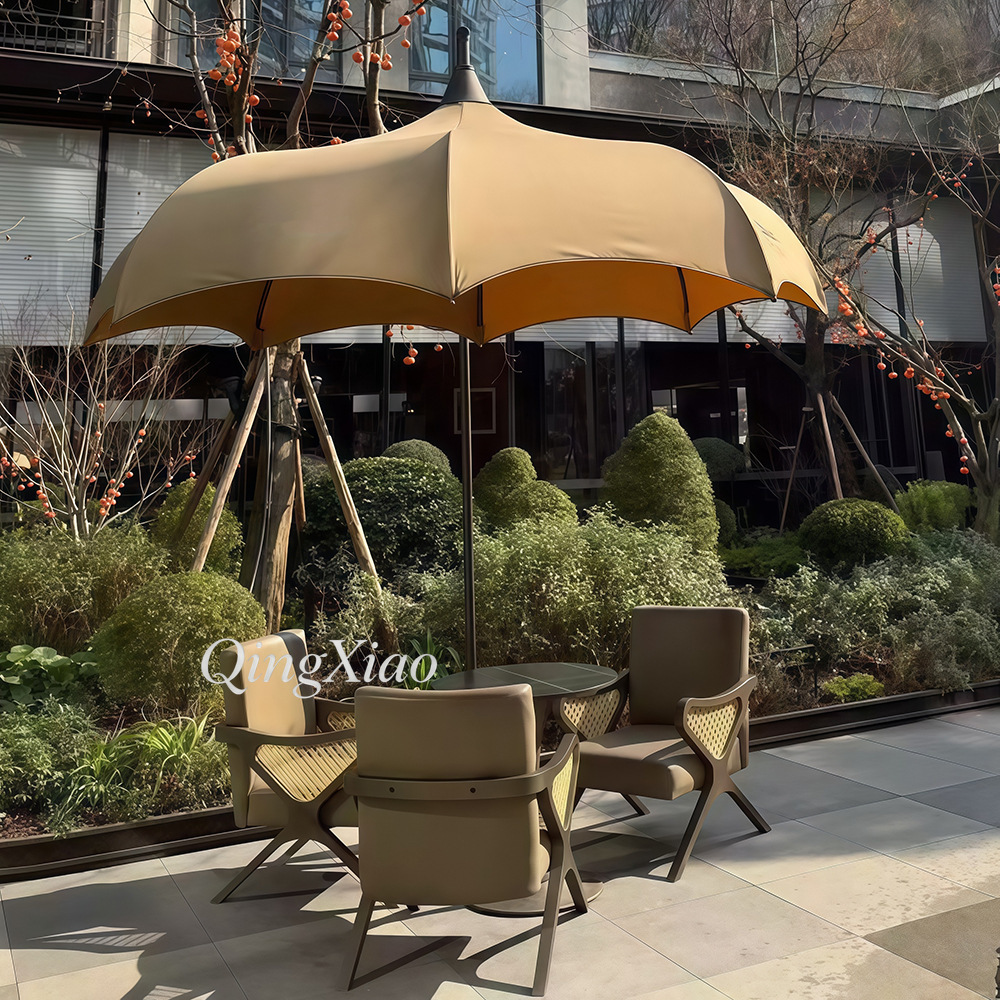 Sombrilla Cantilever Arqueada, - Outdoor Furniture For Cafe reseña y precio