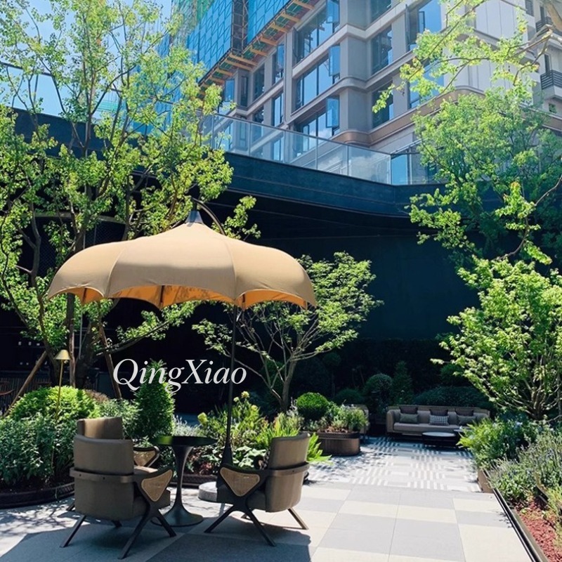 Sombrilla Cantilever Arqueada, - Outdoor Furniture For Cafe reseña y precio