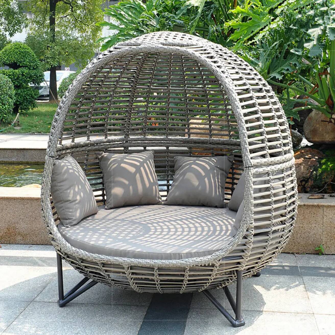 Tumbona nórdica para patio, so - Outdoor Daybed Sofa reseña y precio