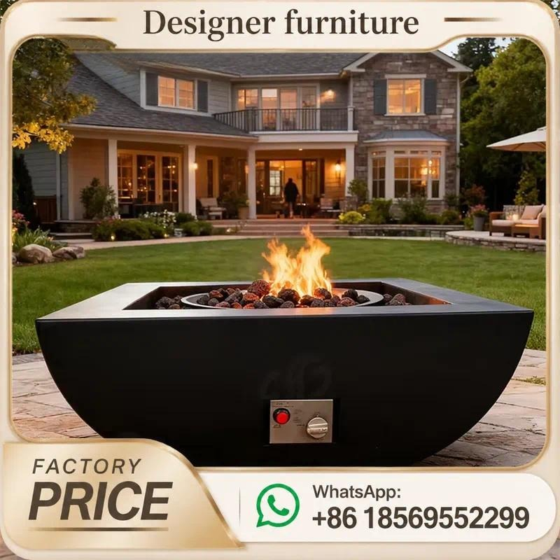 Mesa de fuego a gas para exter - Outdoor Furniture With Fire Pit Table reseña y precio