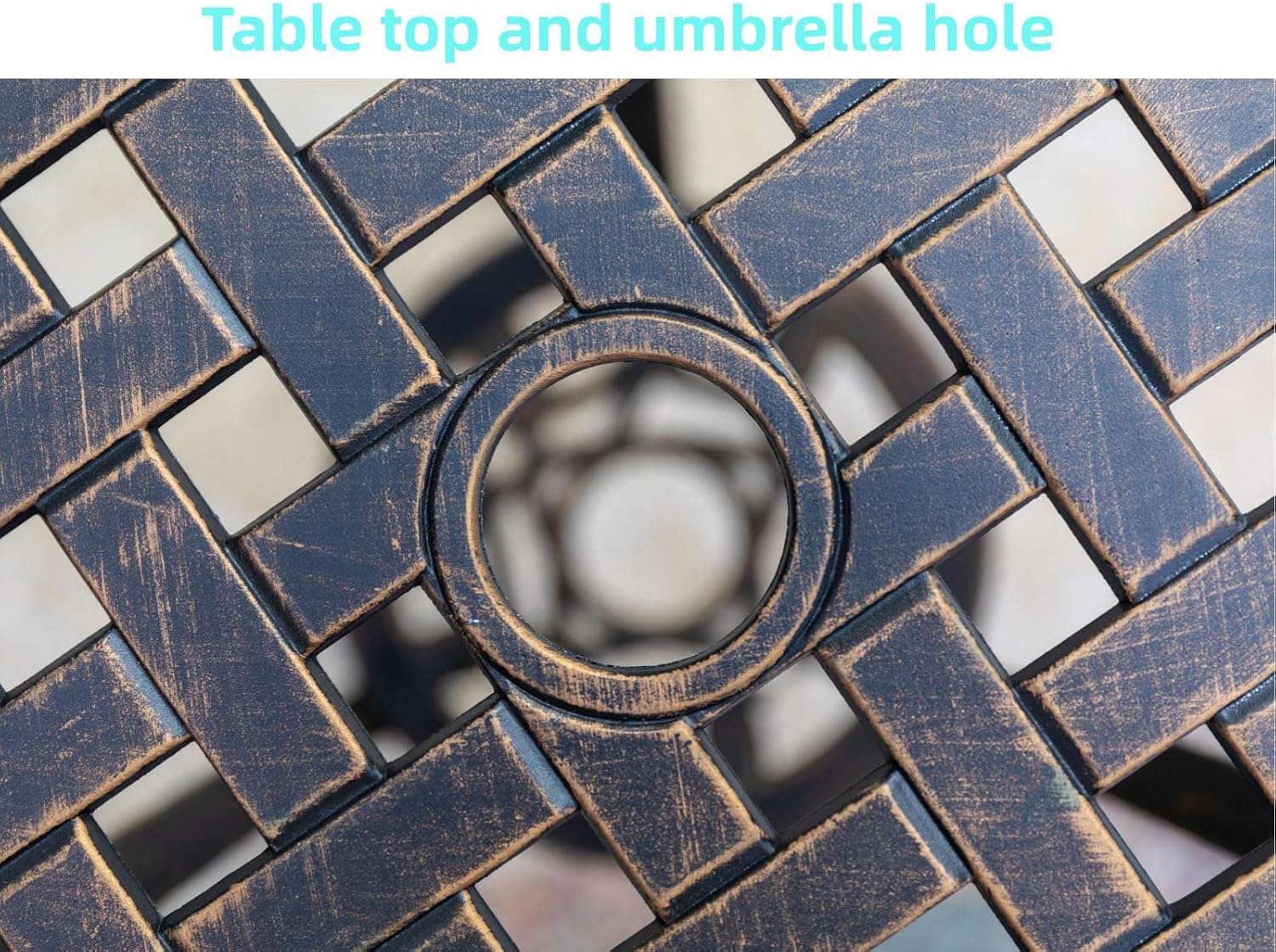 Conjunto de bistró de 3 piezas - Outdoor Furniture With Umbrella reseña y precio