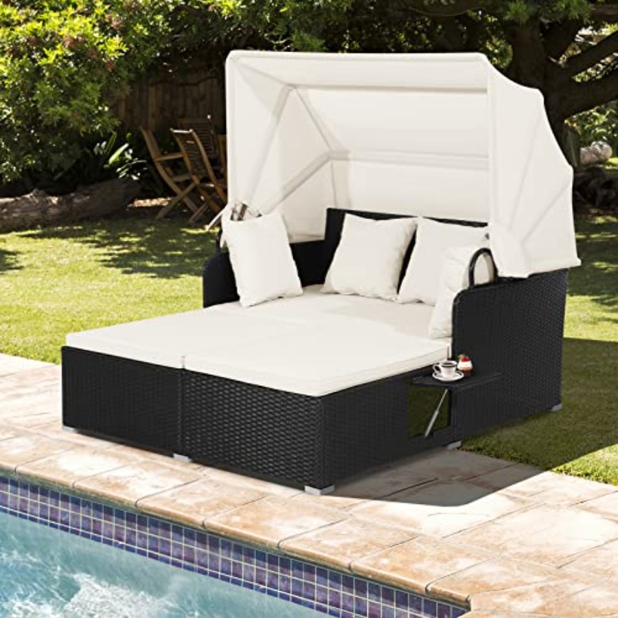 Sofá cama de mimbre sintético  - Outdoor Daybed Sofa reseña y precio
