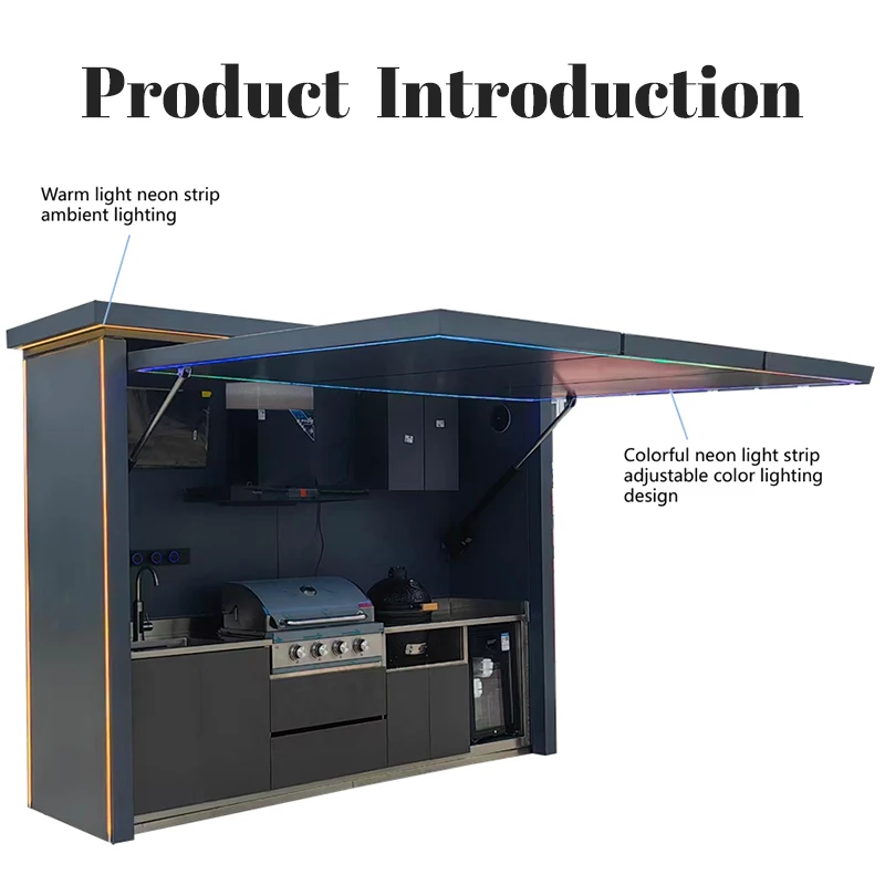 Cocina Exterior Móvil Moderna  - Outdoor Furniture Kitchener reseña y precio
