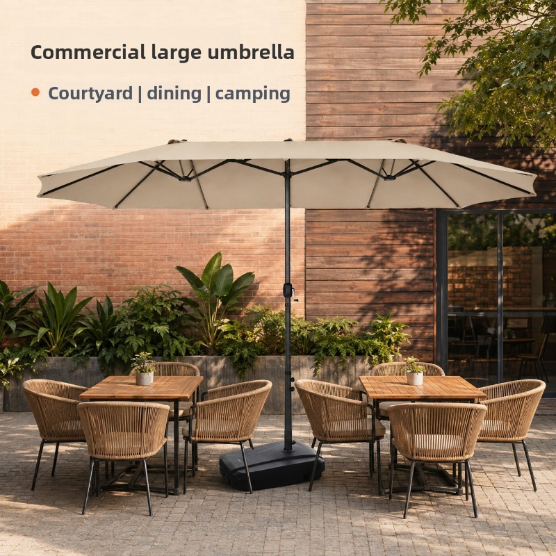 Sombrilla de exterior grande c - Outdoor Furniture With Umbrella reseña y precio