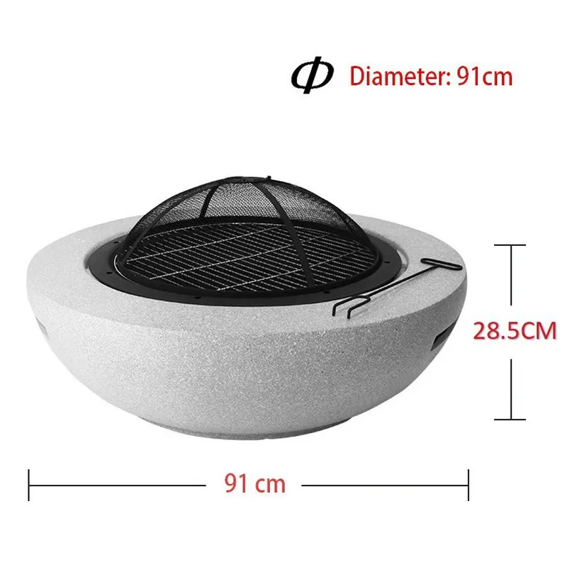 Estufa de Leña para Exteriores - Fire Pit Bowl reseña y precio