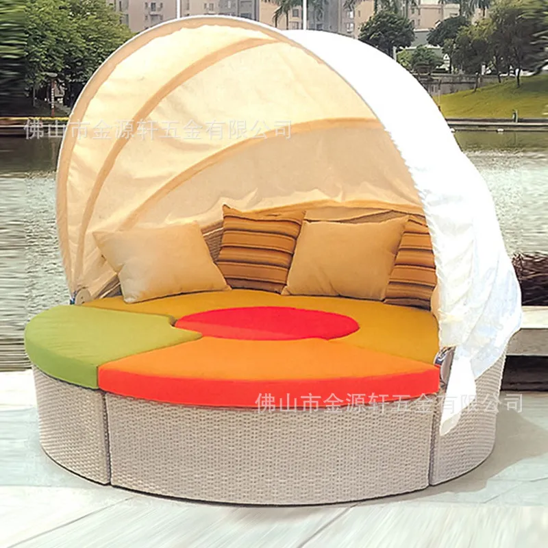 Cama Redonda de Ratán para Ext - Outdoor Daybed Sofa reseña y precio
