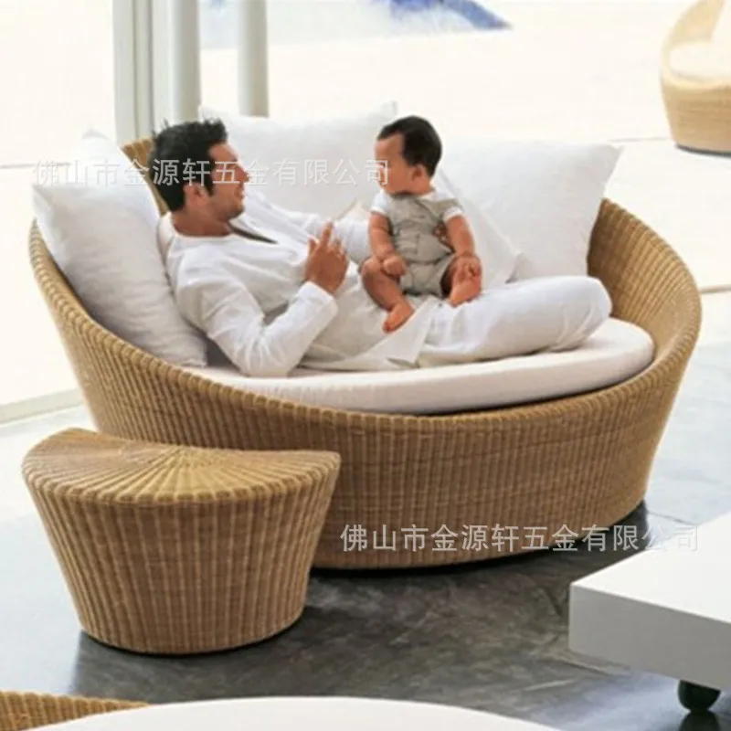 Cama Redonda de Ratán para Ext - Outdoor Daybed Sofa reseña y precio